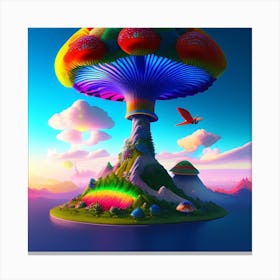 Mushroom Island 7 Canvas Print