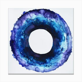 Blue Circle Canvas Print