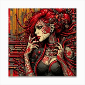 Steampunk Girl 4 Canvas Print