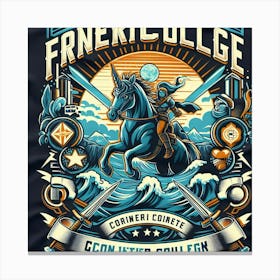 Frenetic College Canvas Print