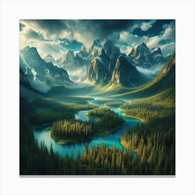 Mountain Landscape 13 Canvas Print