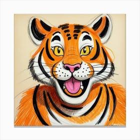 Tiger Drawing 1 Canvas Print