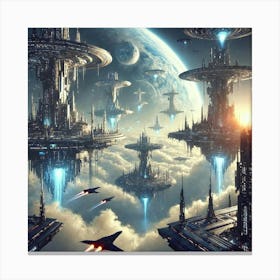 Sky Cities Canvas Print