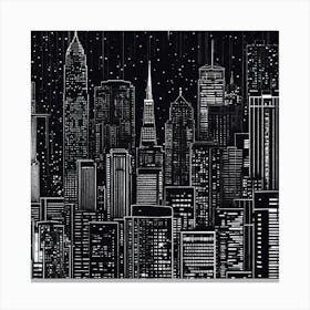 New York City Skyline 14 Canvas Print