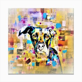 Doggo Drawings - Canine Topdog Canvas Print