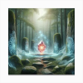 Shaman In The Forest 1 Canvas Print