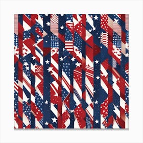 Patriotic Stripes Canvas Print