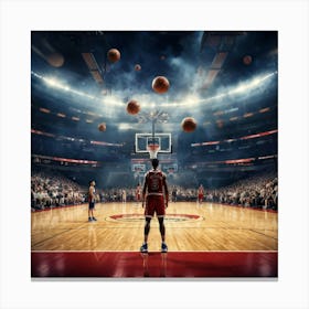 Ball Basketball Game Court People Championship Basketball Court Basket Player Sport Play (5) Canvas Print