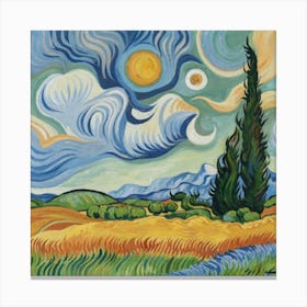 Landscape, Vincent Van Gogh Art Print Canvas Print