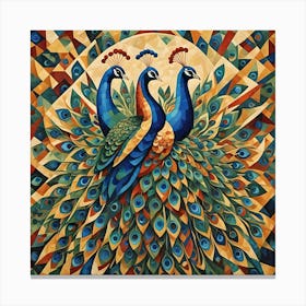 Peacocks Canvas Print