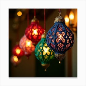 Hanging Lanterns Canvas Print