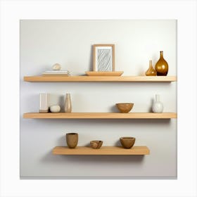 Floating Shelves Canvas Print