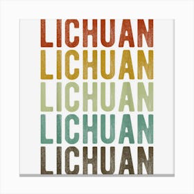 Lichuan City China Retro Canvas Print