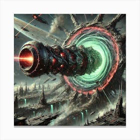 Void Singularity Cannon Canvas Print