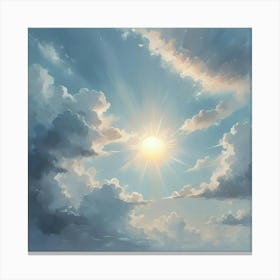 Sky With Clouds 1 Canvas Print