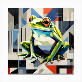 Abstract modernist Frog Canvas Print