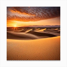 Sunset In The Dunes 2 Canvas Print