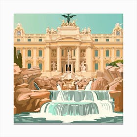 Vatican Fountain Trevi Canvas Print