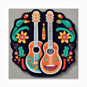 Mexican Guitars 3 Canvas Print