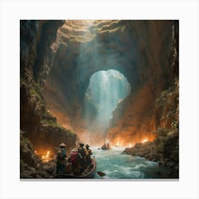 Journey Through The Cave Canvas Print