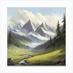 Landscape Painting 1 Canvas Print