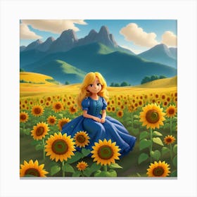 Sunflower Field Canvas Print