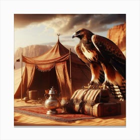 Bedouin Hawk Canvas Print