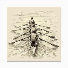 Rowing Boat Canvas Print