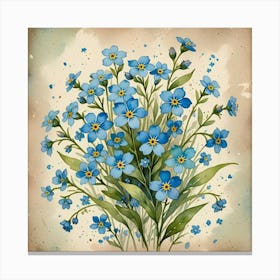 Forget Me Nots Canvas Print