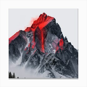 Red Mountain Canvas Print