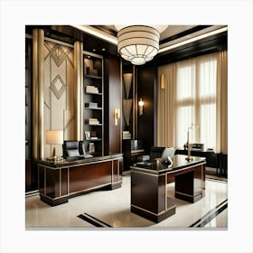 Deco Office 2 Canvas Print