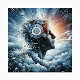 Man In The Clouds Canvas Print