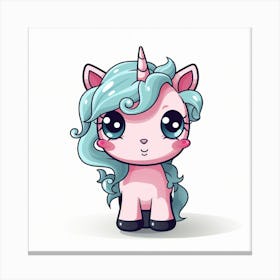 Cute Unicorn 179 Canvas Print