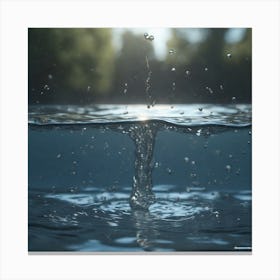Water Drop 3 Canvas Print