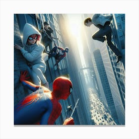 Spider - Man Into The Spider - Verse Canvas Print