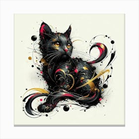 Black Cat Canvas Print