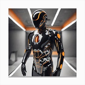 Futuristic Robot 48 Canvas Print