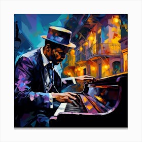 Jazz Pianist 1 Canvas Print