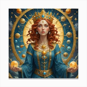 The Celestial Queen’s Grace Canvas Print