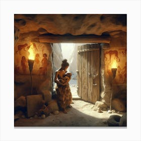 Cave Painting Canvas Print