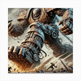 Tytan Iron Juggernaut Ground Shaking Stomp Canvas Print