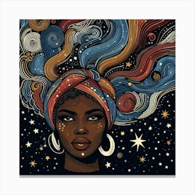 Miravelle Celestial Portrait Canvas Print