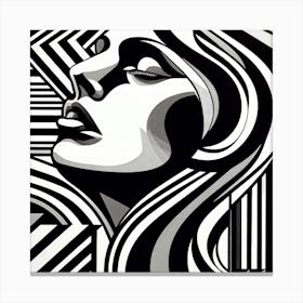 Black & White Beauty Canvas Print