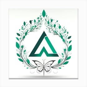 Letter A Logo Canvas Print