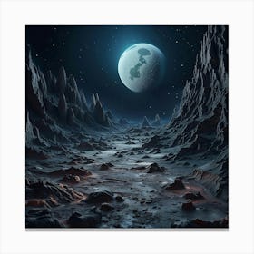 Lunar Gaze Beyond Canvas Print