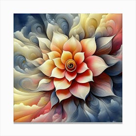 Flower In The Sky Canvas Print