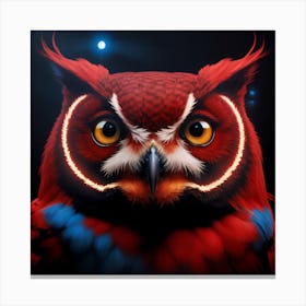 Red Owl Canvas Print