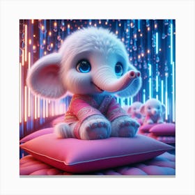 Little Elephant Canvas Print