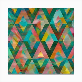 Argyle Abstract Canvas Print