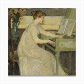 Lady At The Piano 1 Canvas Print